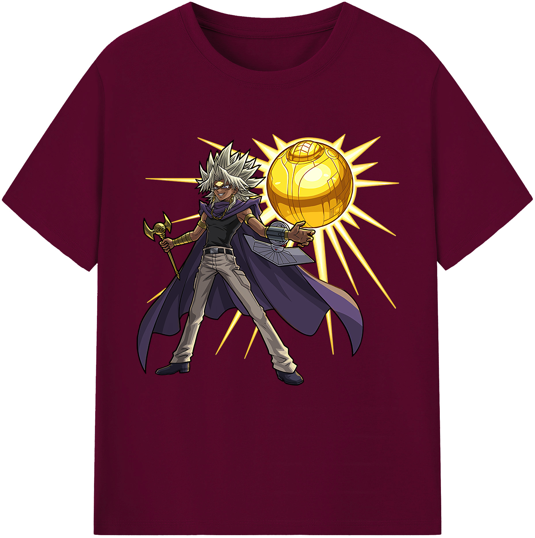 （画像用） 遊☆戯☆王 Yu-Gi-Oh! レディースカジュアルプリントTシャツ（綿100％）